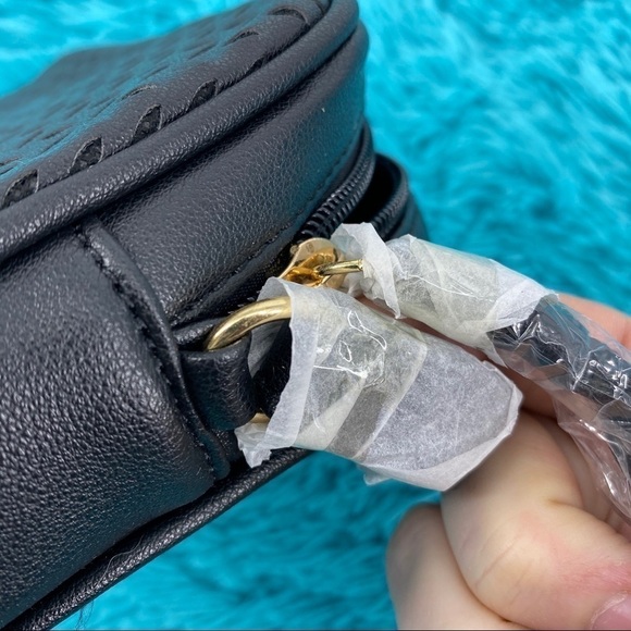 Summer & Rose Delilah Laser Cut Crossbody in Black. PVC. Summer, casual - Picture 8 of 8